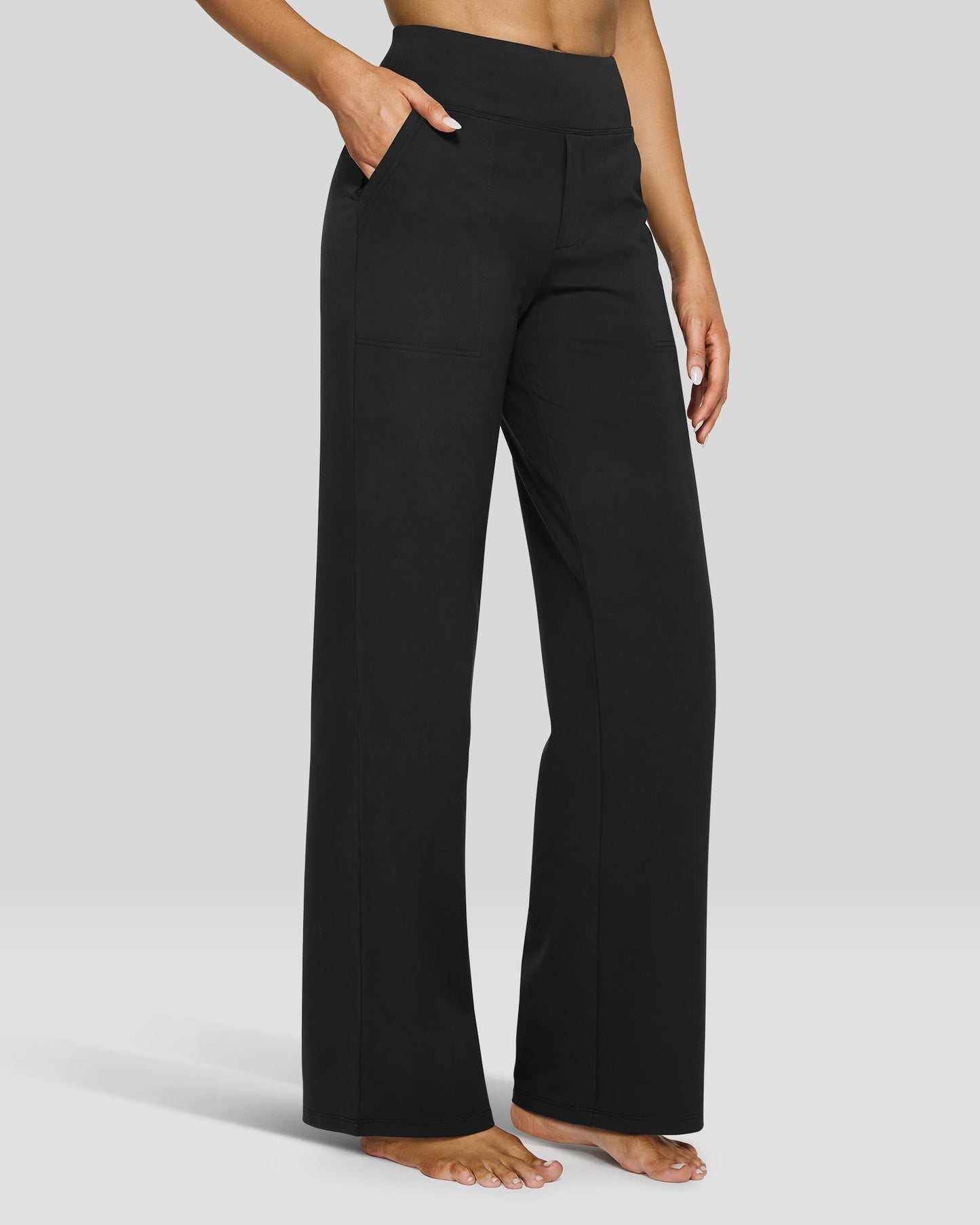 Loose High-Waist Business Casual Pants